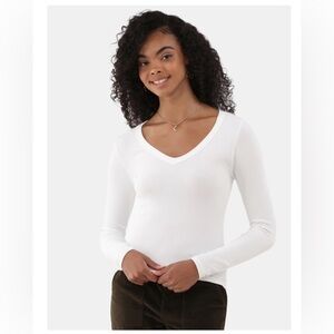 No Boundaries Seamless Long Sleeve V-Neck Top